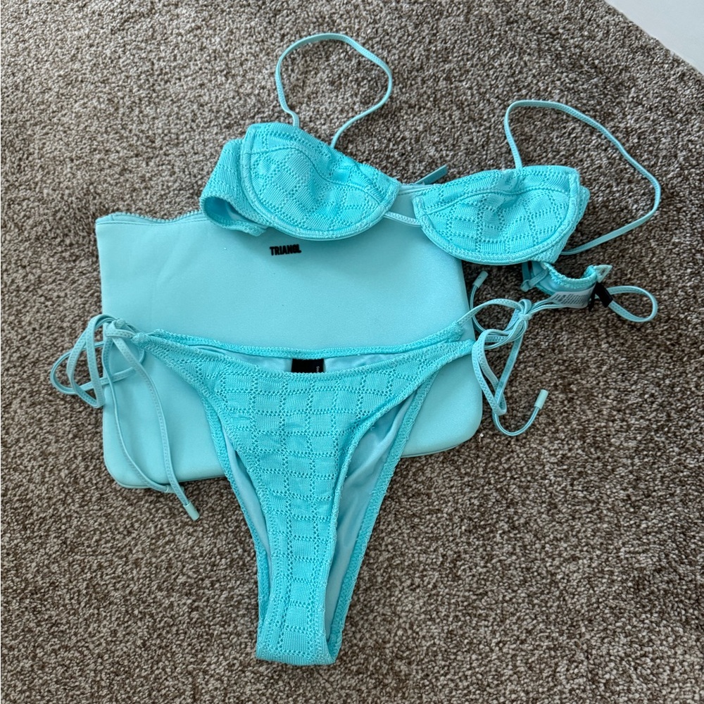 Triangl Aqua Blue Bikini Set